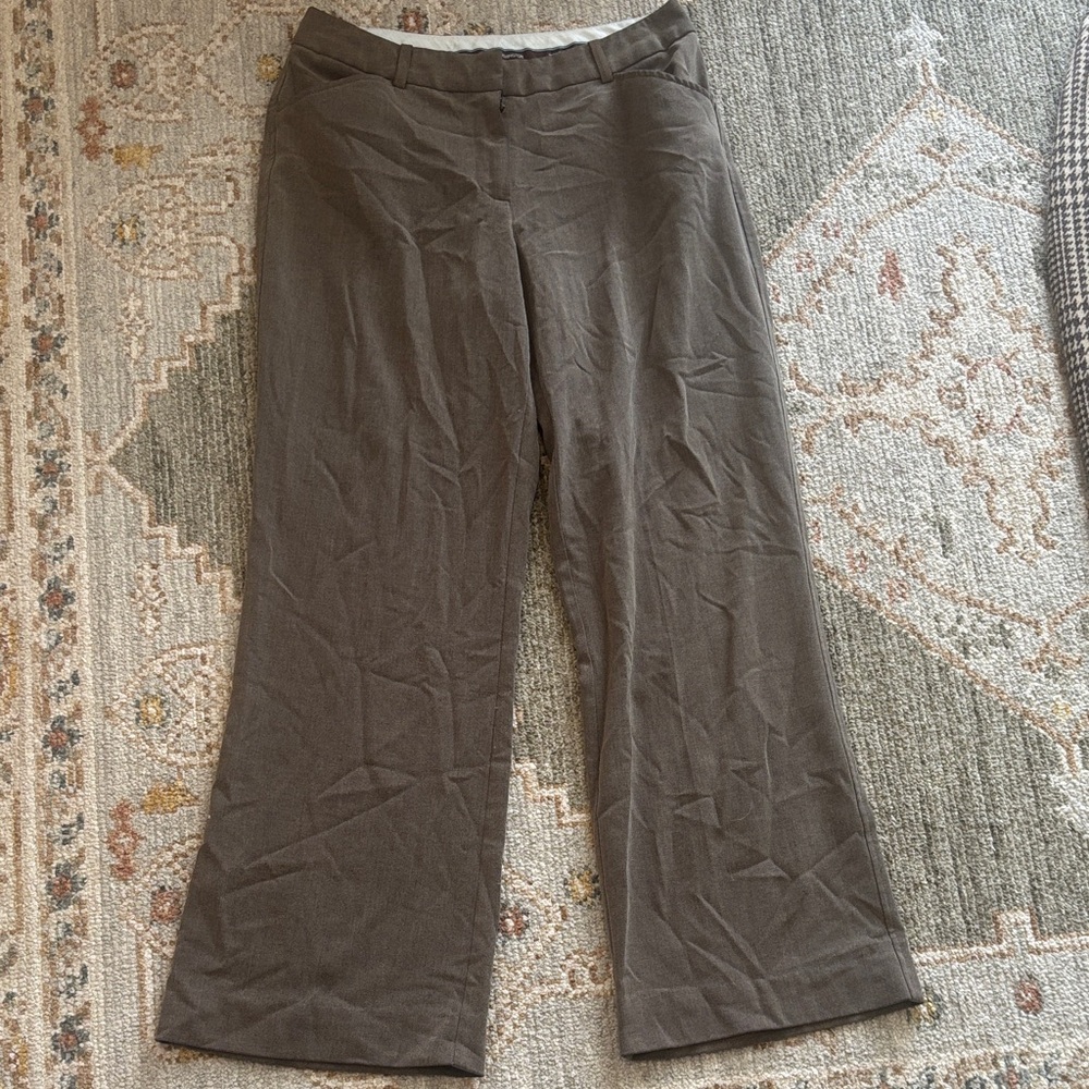 Worthington Women's Brown Wide-Leg Dress Pants